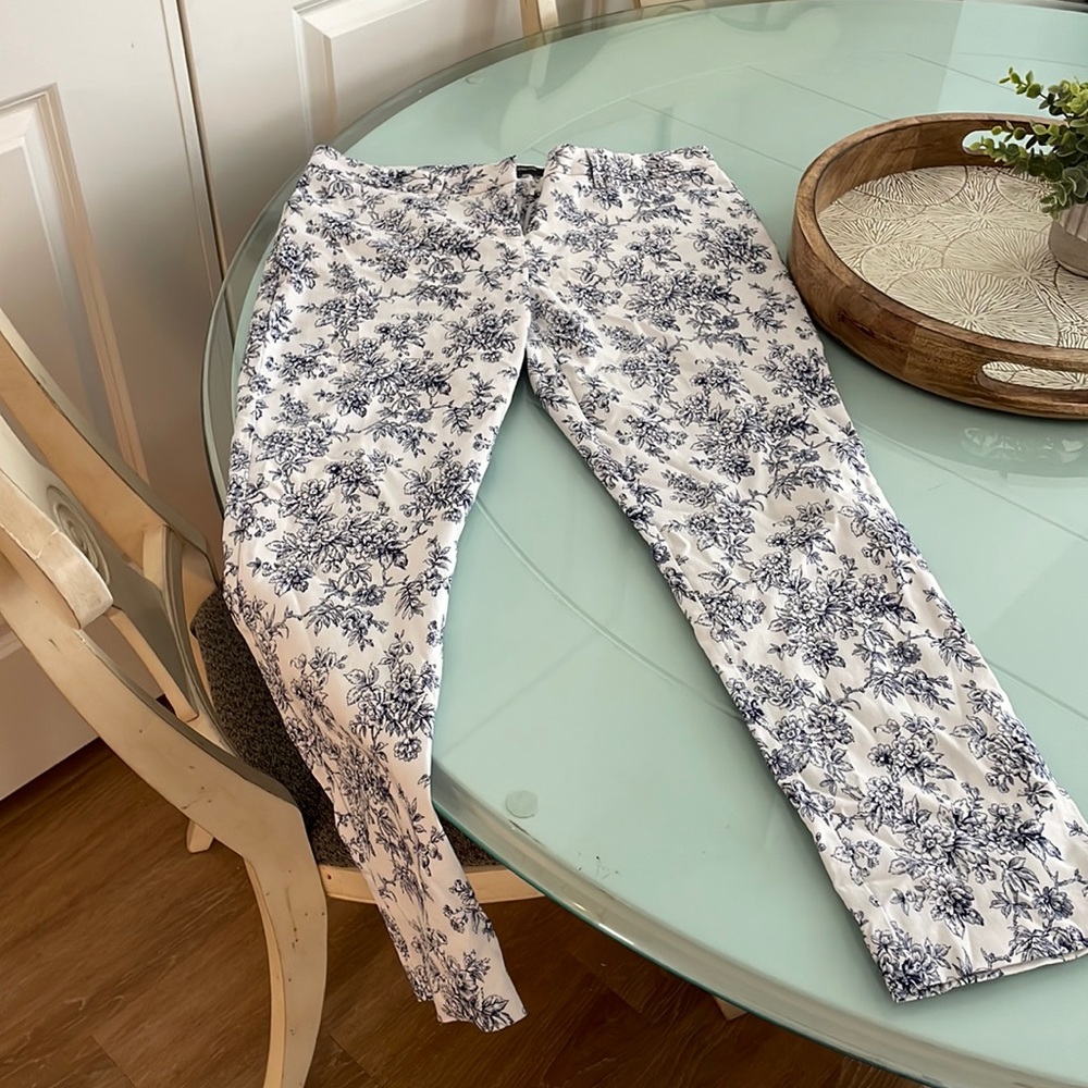Pants , white and blue